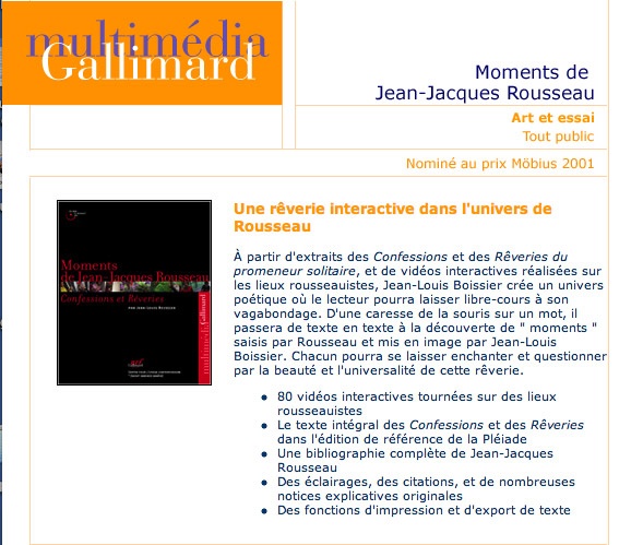 Moments de Jean-Jacques Rousseau